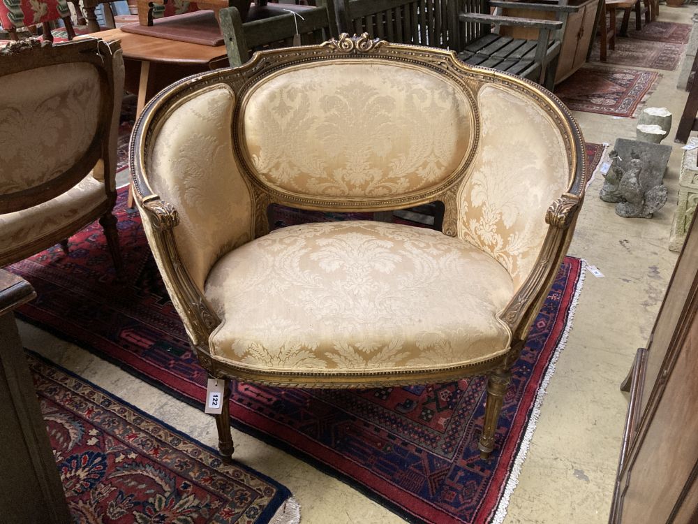 A Louis XVI style fauteuil